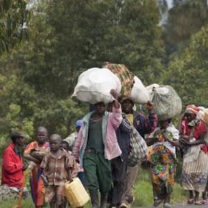 Des Familles bénies déplacées suite à la guerre à Beni